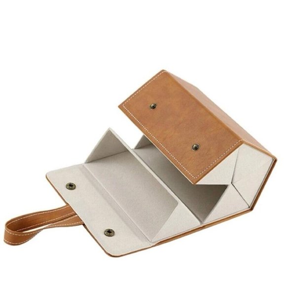 2 Slots sunglasses Organizer Storage Travel Foldable Hanging Glasses Rack - Picture 2 of 3